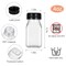 24 Pack 4oz Empty PET Plastic Juice Bottles with Leak-Proof Caps Lids